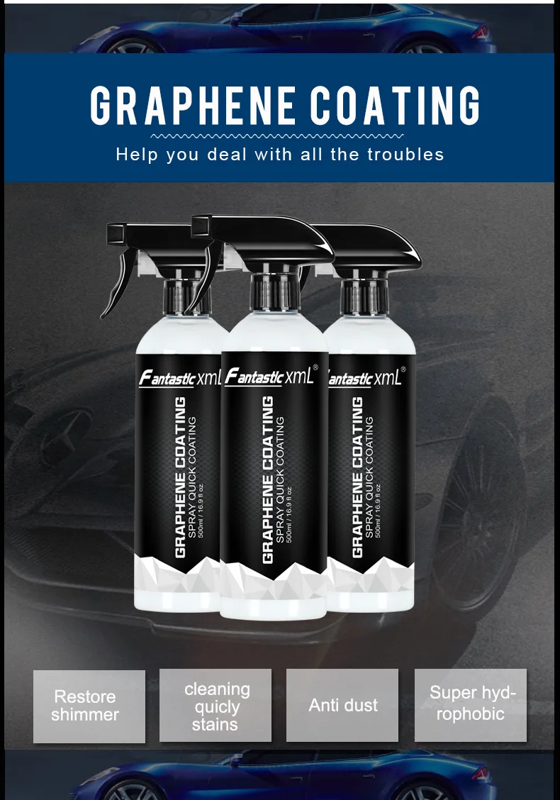 GRAPHENE NANO SPRAY COATING  HYDROPHOBIC GLOSSY FINISH  BEYOND CERAMIC Car Care