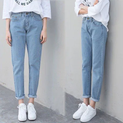 ankle length boyfriend jeans