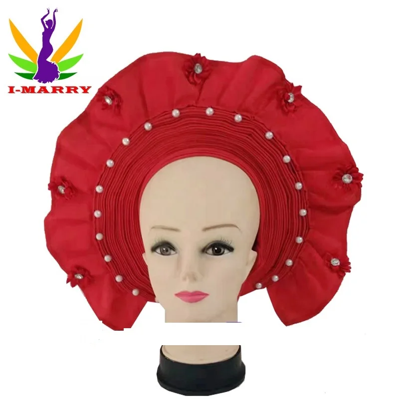 2020 головной убор с жемчугом и бриллиантами тюрбан для женщин автоматический галстук-бабочка модный
