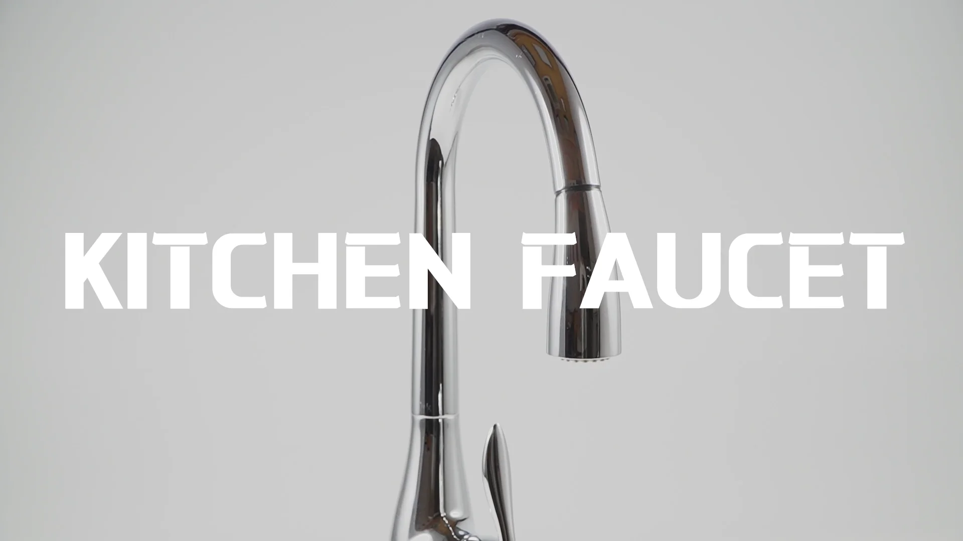 G02 New Design Black Taps Kitchen Faucet Pull Out Gold Long Neck