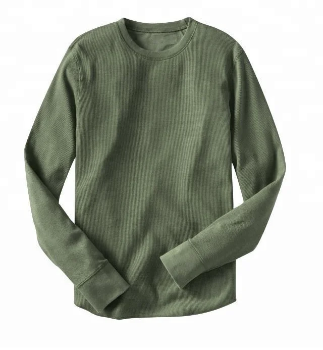 mens waffle knit shirt