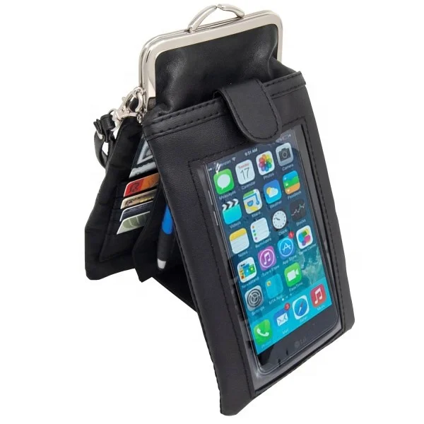 wallet organizer with cell phone pocket