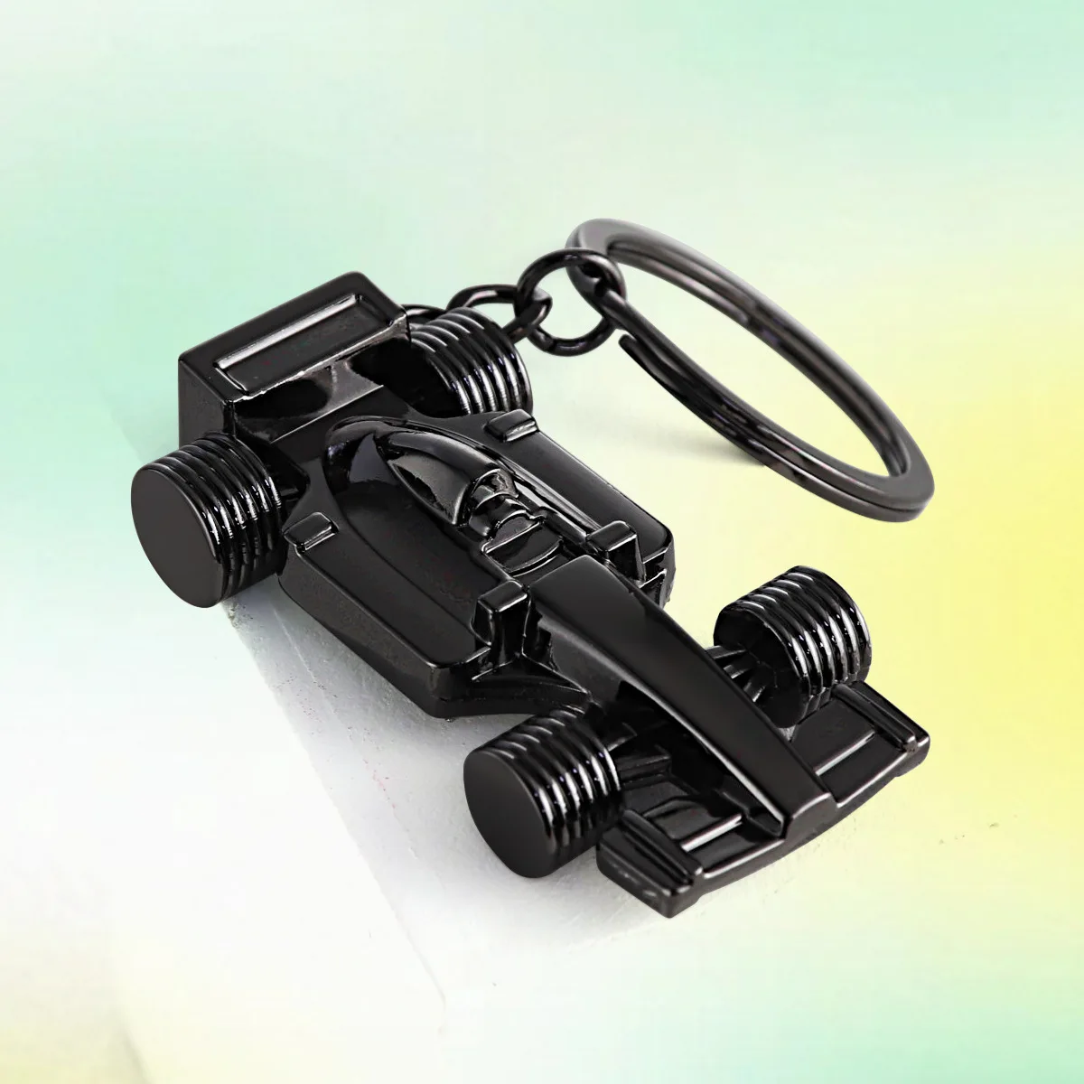 Custom Sublimation Personalized 3d Metal Keyring F1 Racing Key Chains Business Gifts Metal All-Wheel Car Keychain