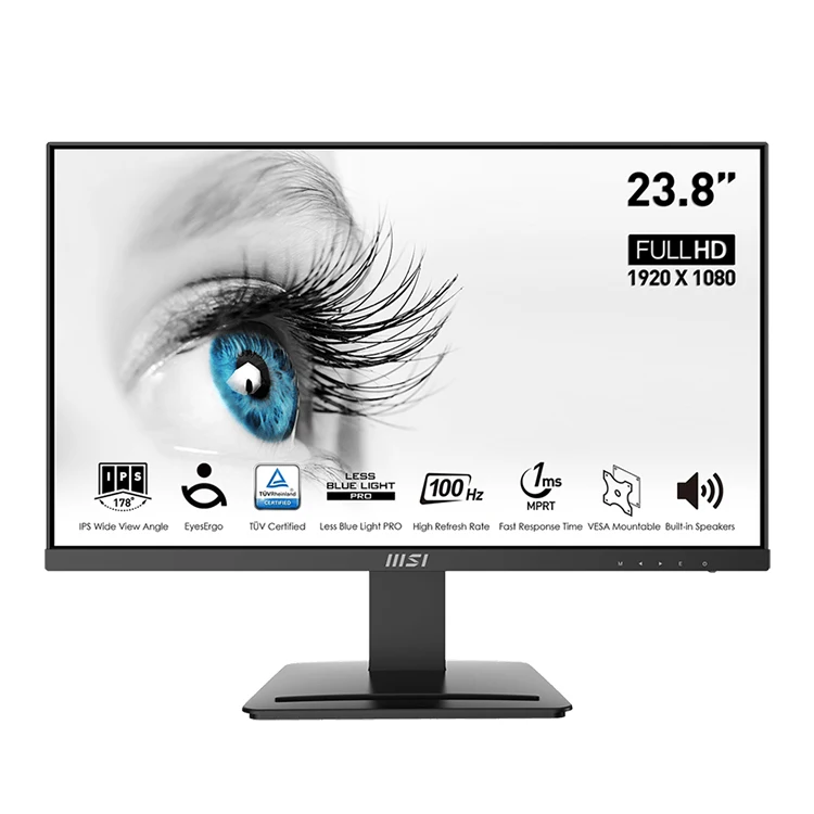ディスプレイ・モニター本体 MSI PRO MP243X, FHD, 100ms, IPS PRO MP243X | Professional Business Monitor 23.8 inch | MSI
