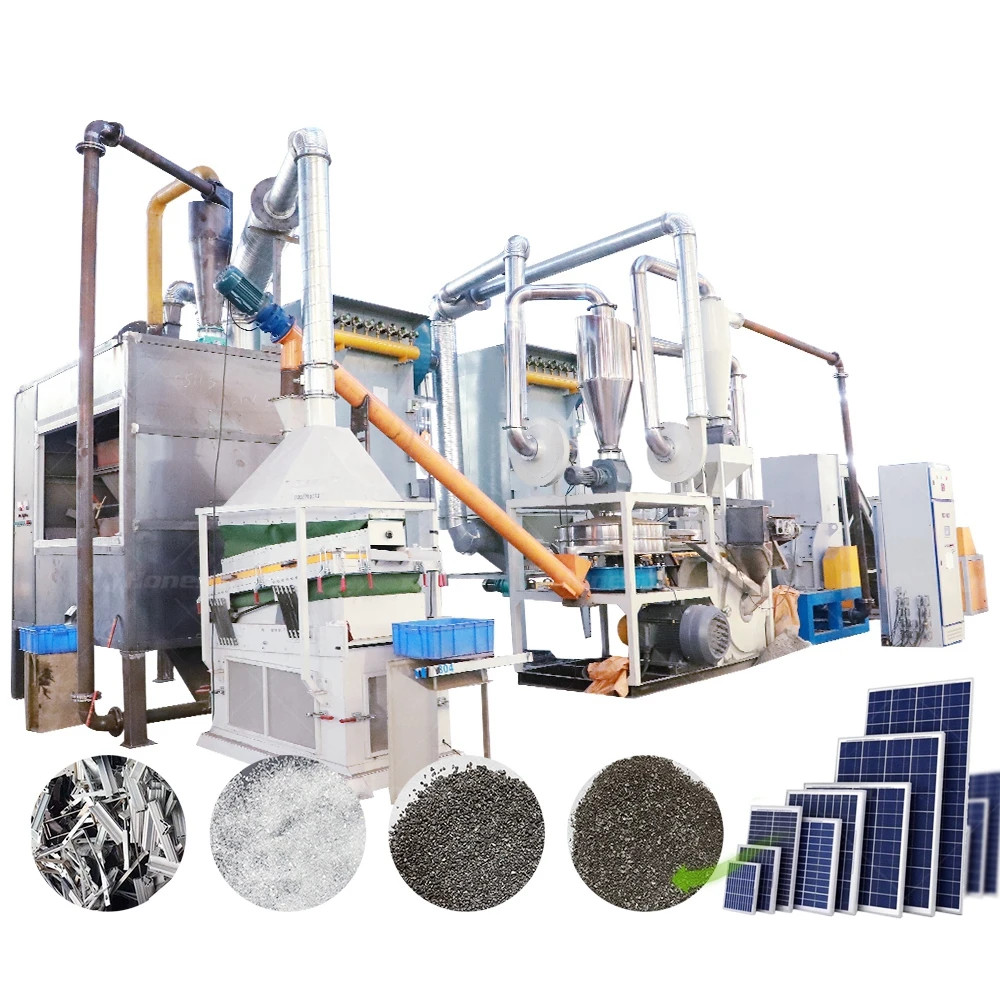 Automatic Solar Panel Recycling Production Line Solar Cell Breaks Recycling Solar Panel Recycling Machine Circuit Board