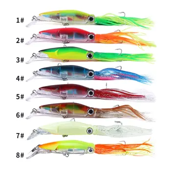 14CM-40G Saltwater Fishing Lure Hard Plastic Octopus Skirt Trolling Lure with Long Skirt Jigs – Metal Jig – view 3