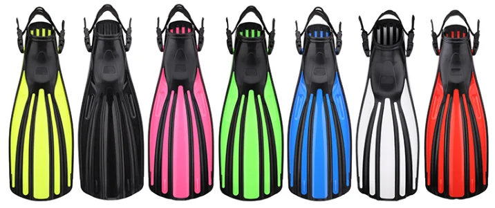 Aloma Hot selling insurance diving flipper adjustable strap firm swim long scuba diving fins factory