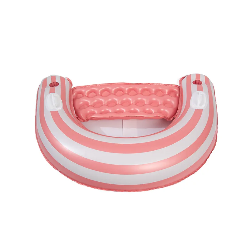 U-Shaped PVC Inflatable Floating Row Water Recliner Adult Beach Backrest & Sofa Cushion Floating Ride-On for Water Sports