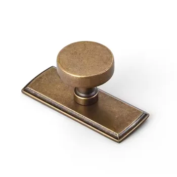 Goo-Ki Modern Vintage Brass Dresser Bedroom Cabinet Knob Multi-Mixed Single Hole Back Plate for Drawer Kitchen Hardware