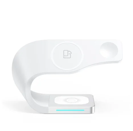 Latest 15W Fast Wireless Charger Stand Dock Station 3-in-1 Technology for Smart Watch Earphones Electric Magneti Dock for iPhone