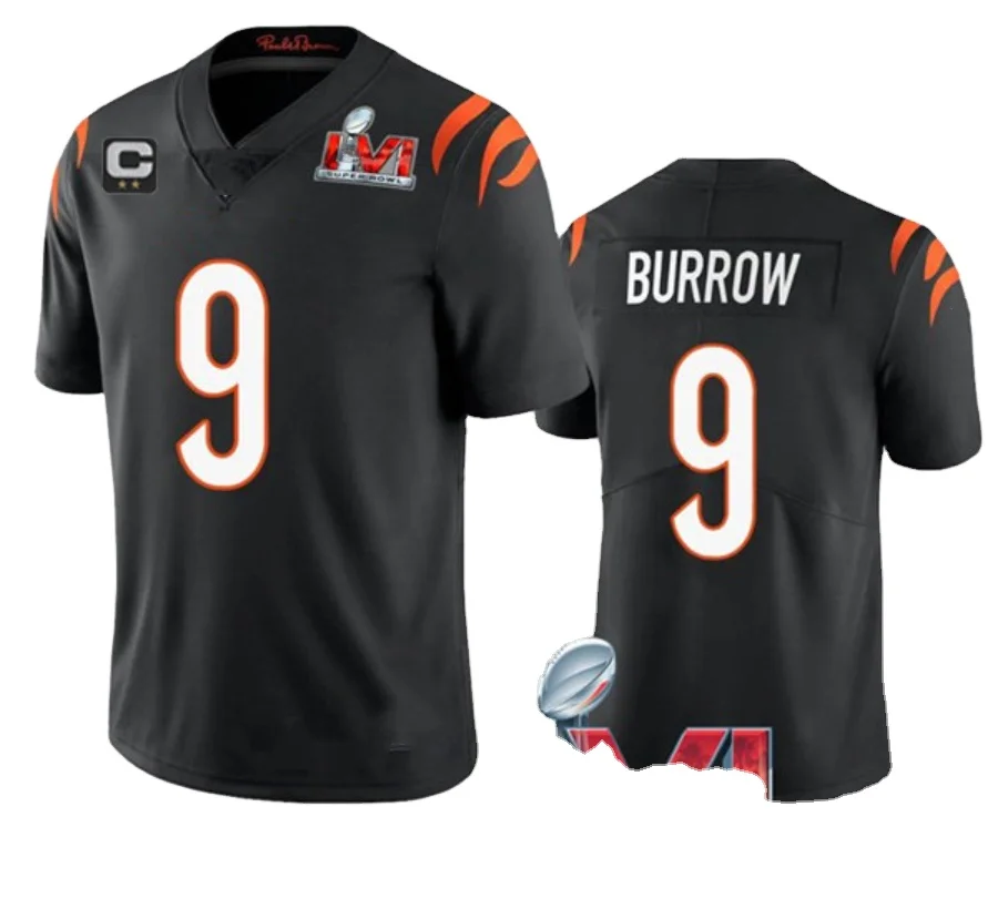 joe burrow super bowl patch jersey