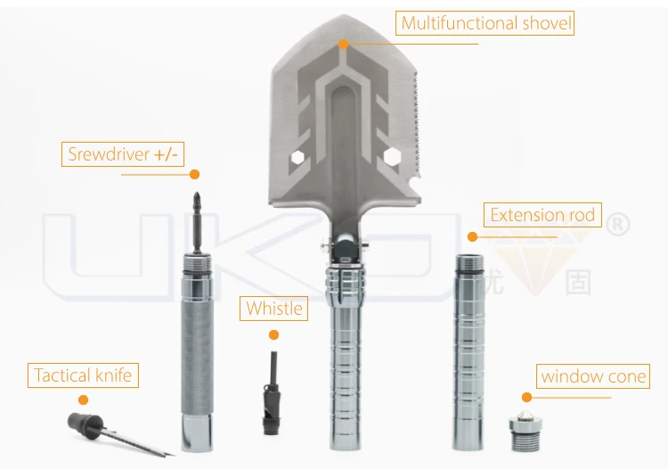 multi-purpose folding shovel