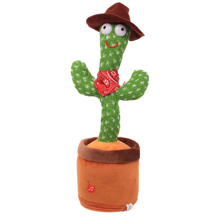 Brazil Funny Early Education Electronic Singing Cactus Dancing Knitted  Cloth Plush Toy Parrot Recording Talking Dancing Cactus - Figurines &  Miniatures - AliExpress