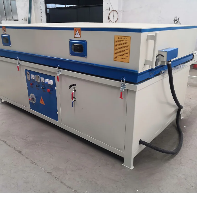 Automatic Silicone Rubber Sheet PVC Film Vacuum Press Laminating Machine For Furniture Wood Door