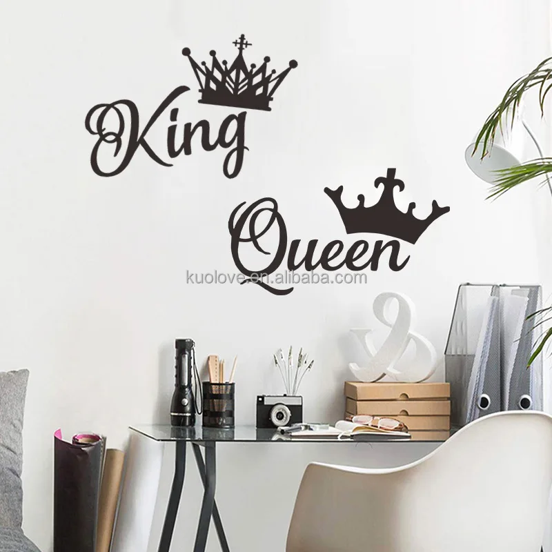 High Quantity Crown Wallpaper King Queen Stickers Cartoon Kid's Living Room  Home Decor New Design Wall Decal - Buy Crown Wallpaper,King Queen  Stickers,Cartoon Kid's Living Room Home Decor Product on 