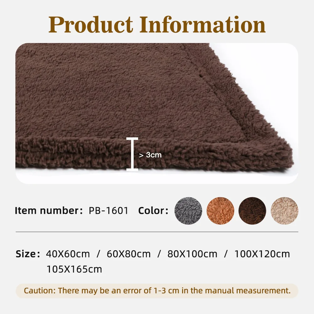 Wholesale Large Durable Dog Blankets Soft Warm Pet Fleece Throw for Sm - product detail 4