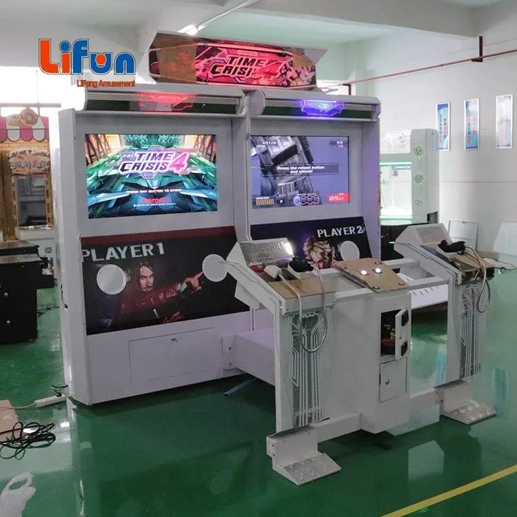 Indoor 2-Player Coin Operated Arcade Shooting Game Time Crisis 4 Gun Shooting Machine for Game Centres and Playgrounds