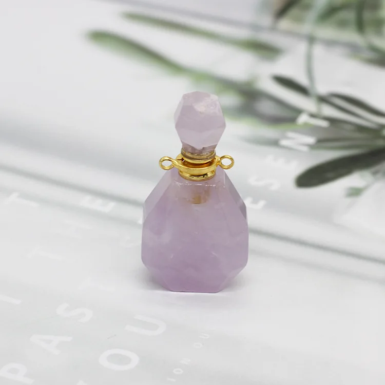 Diffuser Pendant Essential Oil Necklace Aromatherapy Pendant Amethyst Necklace POWER STONE NECKLACE Necklace For Gift