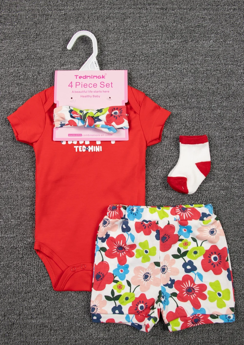 4pcs Baby Romper