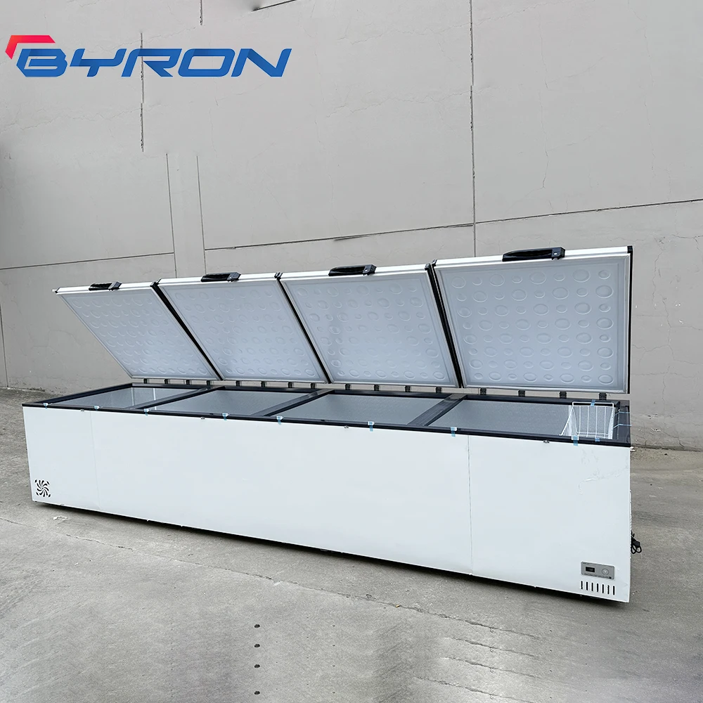 Chest Freezer Double Compressor 4 Door Chest Freezer