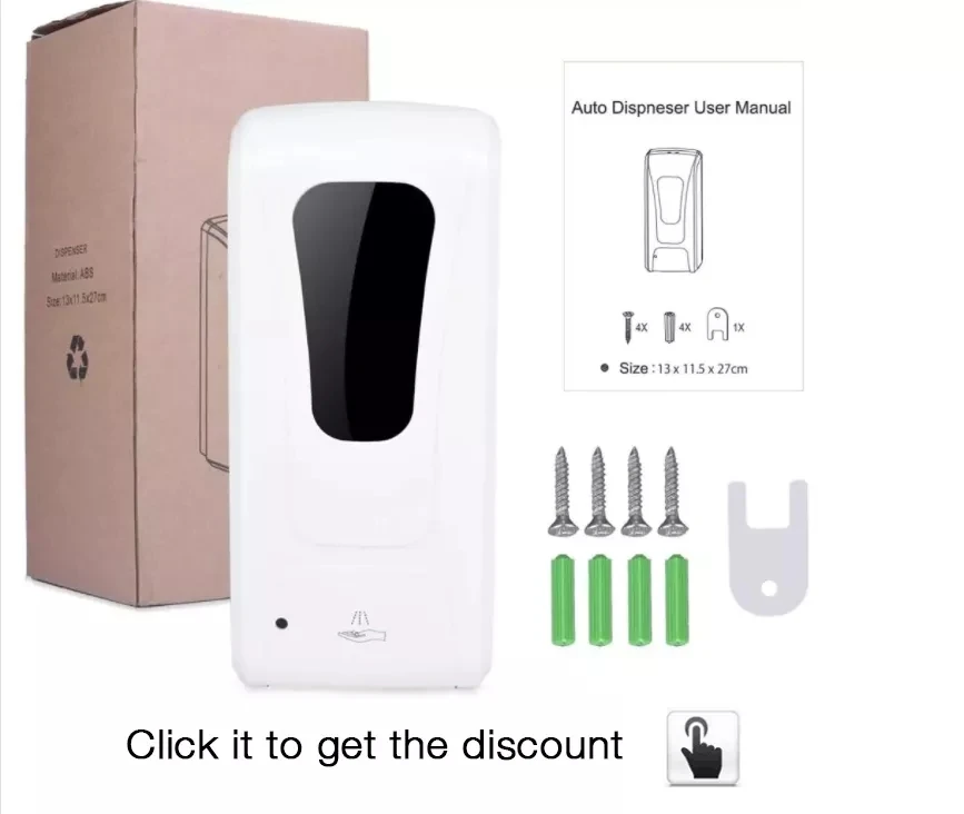 Auto Hand Foam Smart Infrared Automatic Sensor Wall Mounted 1000ml Touchless Liquid Soap Dispenser spray/drop sanitizer