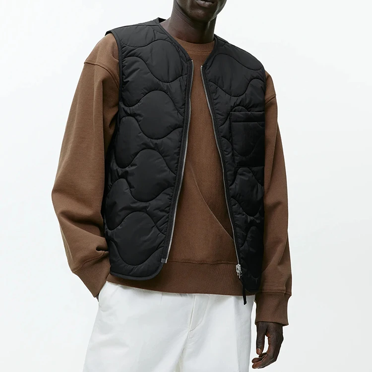 Nouveau design gilet matelassé léger sans manches personnalisé