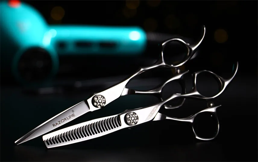 Professional Scissor Cut Hair Cutting Salon Scissors Barber Thinning Shears Hairdressing