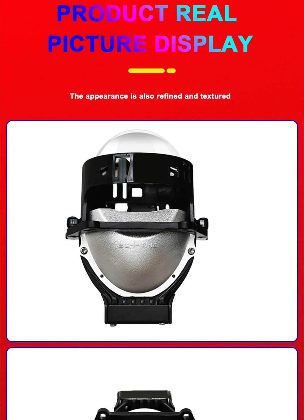 Car vw polo projector headlight 3 inches near and far light 140w 6000K car 12V led lens double light cup Projector headlights