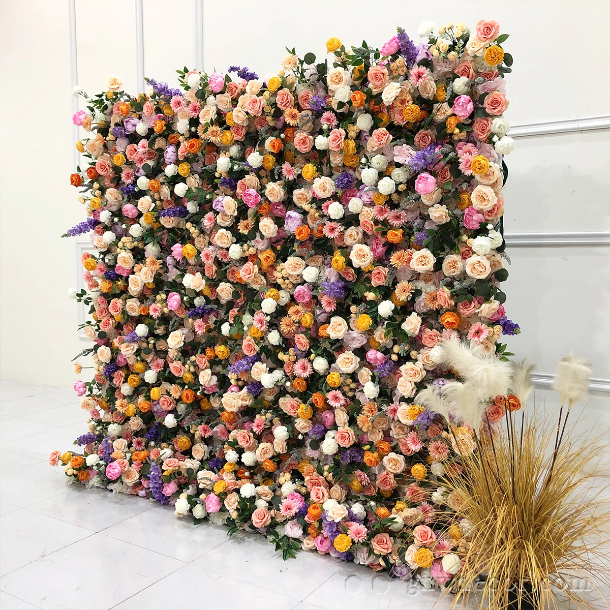3d Wall Flowers Wedding Decor Backdrop Silk Flower Wedding Background Artificial Flower Wall