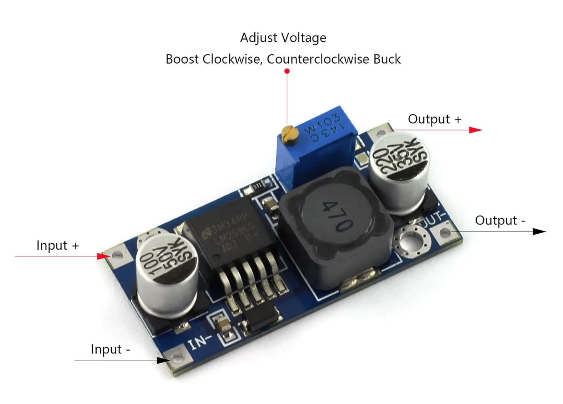 Lm2596 Lm2596s Dc-dc Buck Converter Step Down Module Power Supply ...