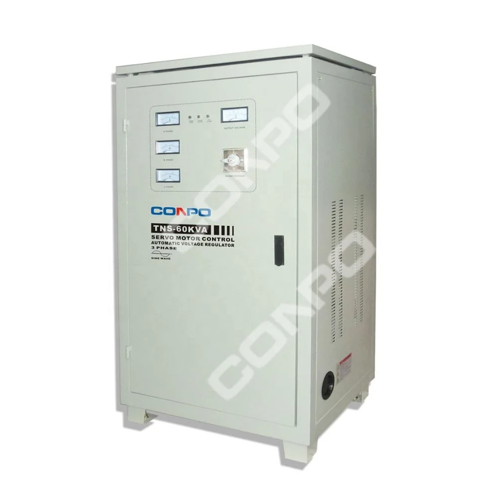 TNS-60KVA трехфазный Серводвигатель-Тип Автоматический регулятор напряжения переменного тока стабилизатор AVR камеры de voltaje