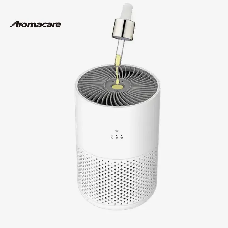 Aromacare Small Room Bedroom Compact Usb Table Desk Air Filter Purifier With Scent