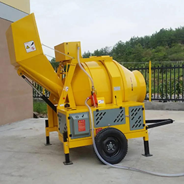 Professional 400l Concrete Mixer Self Loading Mixture Used Concrete