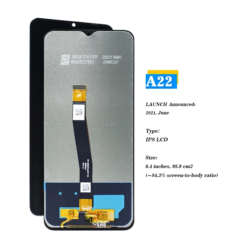 卸売価格 スペアパーツ 携帯電話液晶 A22 5G サムスンギャラクシー用 