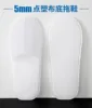 Stampo monoblocco 5mm pantofole bianche in tessuto non tessuto con perline a punta anti-s
