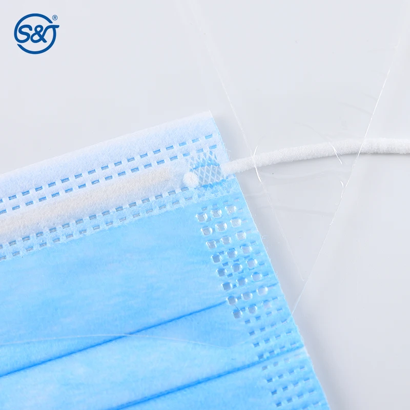 S&J Wholesale Protective 3 Ply IIR CE Certified Surgical Disposable Medical Face Mask F2100 ASTM Level 2