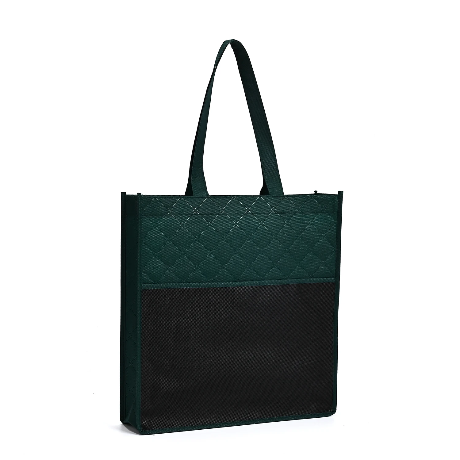 Custom Logo Biodegradable Multifunctional Nonwoven Reusable Shopping Bags for Supermarket Exhibition Clothing Wine Gift Packing details