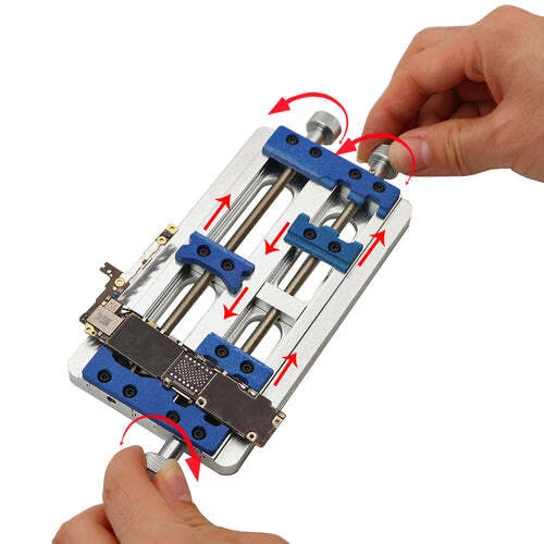 High Temperature Aluminum Alloy Double Axis PCB Board Holder Fixture