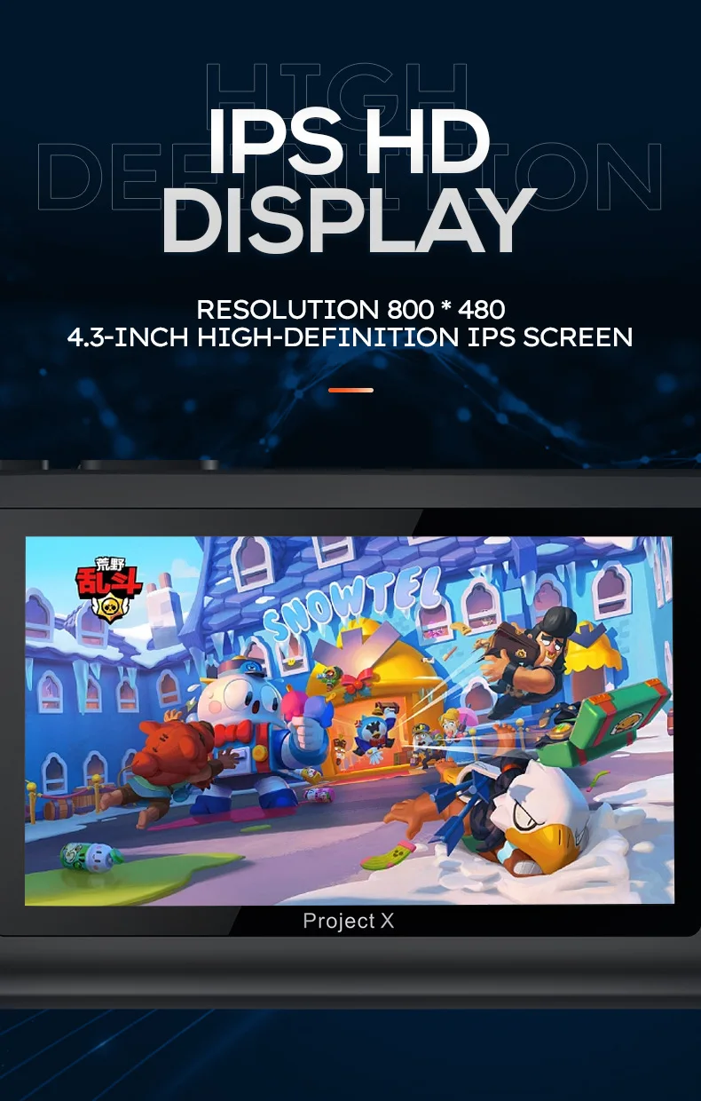 2025 Newly Released Portable Retro Video Game Players PSP Video Game Consoles Big Screen 4.3 Inch Project X Pro FC GBC MD