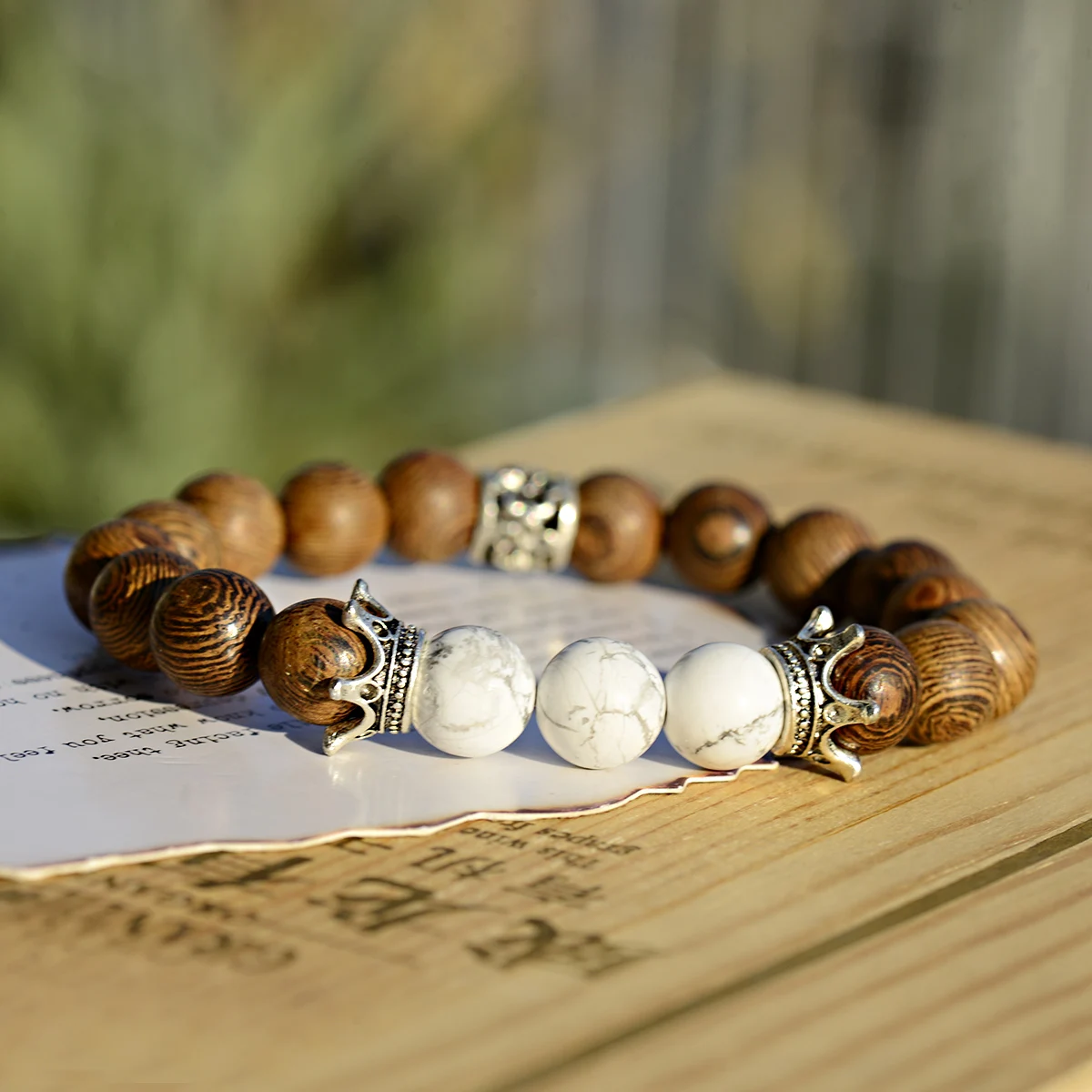 Mens Bracelet Wooden Bead Bracelet Meaning Mala Bracelet Men'
