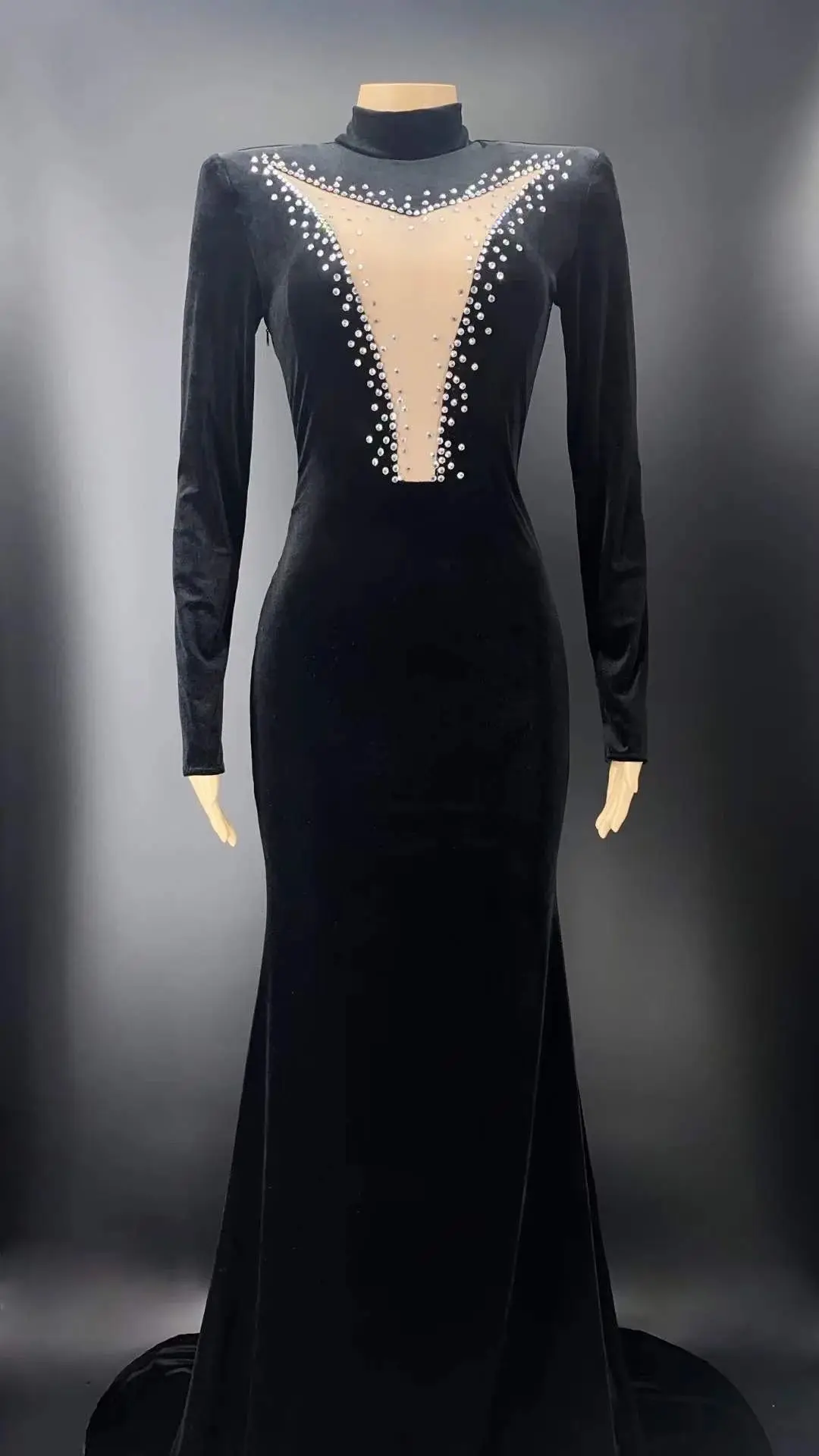 open lace back dress Prom Black Swan – Sharlene Banks Collection main image 1