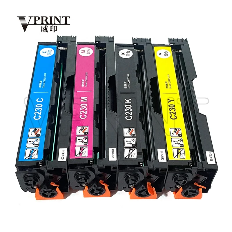 Compatible and NEW 006R04395 006R04396 006R04397 006R04398 High Capacity Toner Cartridge for Xerox C230 C235 C 230 235 C M Y k