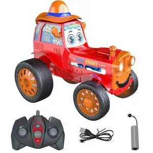 EPT New 2.4G Crazy Stunt Jumping Car Funny Electric Remote Control Stunt Dancing Toy Car With Music Light