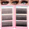 Eyelashes + glue + red tweezers + remover