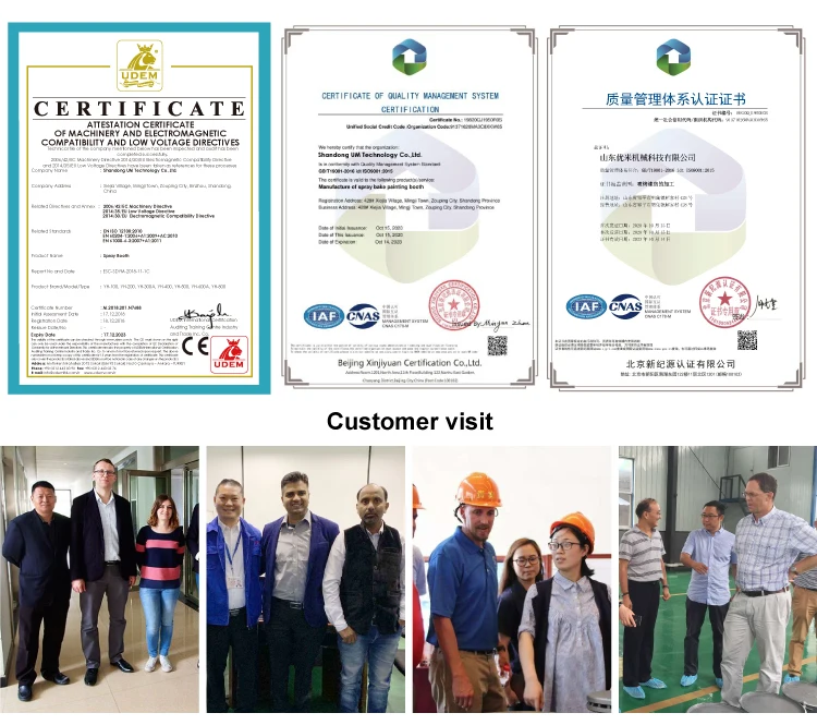 Full Set Car Equipment Spray Booth Car Frame Machine Wheel