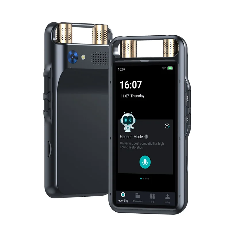 VORMOR M5 5 Inch Touch Screen AI Voice Recorder: Portable