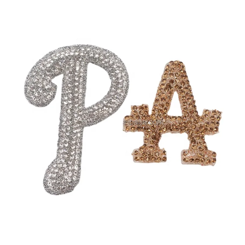 Free sample Custom Design Bear rhinestone Patch 3D Embroidery Applique For Clothing