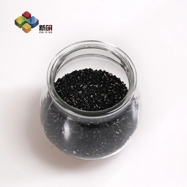 Virgin PE resin carrier Black colorants/Black granule pellets/10%-50% Carbon black masterbatch for pipes and blowing films