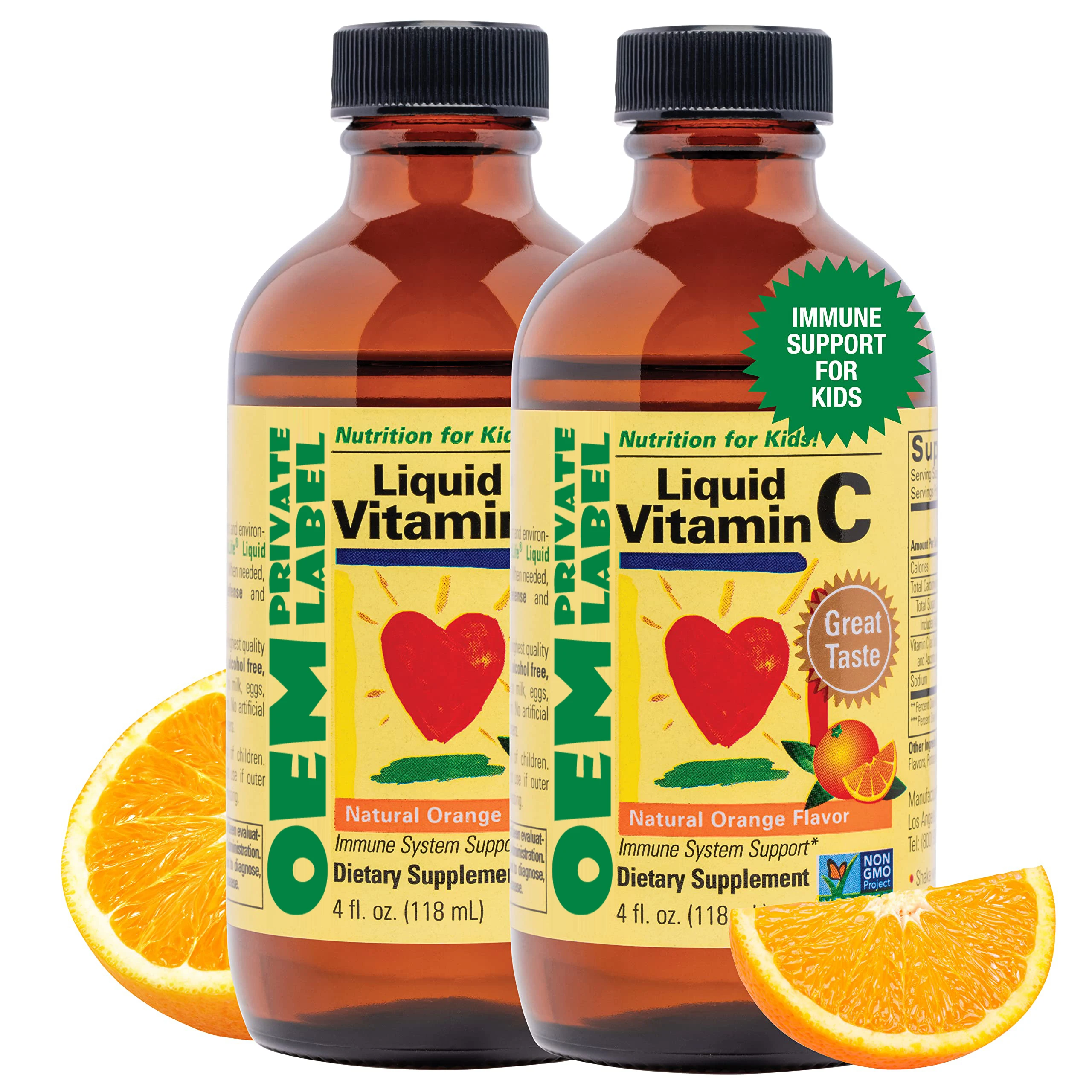 Custom Liquid Vitamin C Drops Immune Support Supplement Elderberry +vitamin C Zinc Drops Vegan