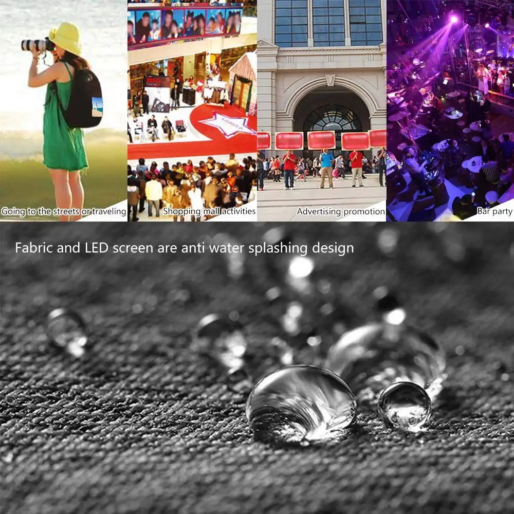 New Design Backpack LED Display Smart LED Backpack Travel Backpack With Laptop